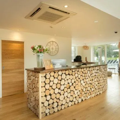Velvet Lodge holiday home Art Spa access, Lower Mill Estate - Spa Front Desk