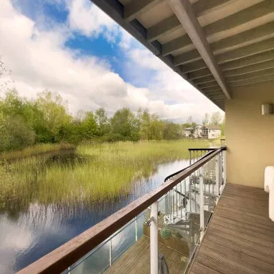 Lake view from Velvet Lodge at Lower Mill Estate