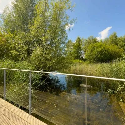 Lake view from Velvet Lodge at Lower Mill Estate