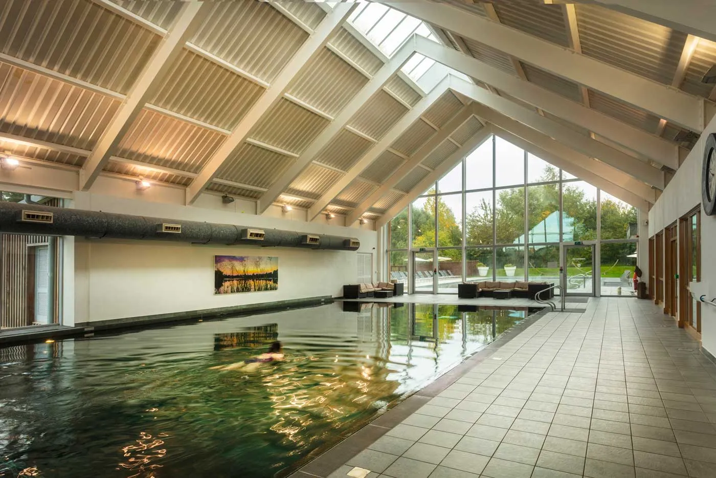 Velvet Lodge holiday home Art Spa access, Lower Mill Estate Indoor swiming pool
