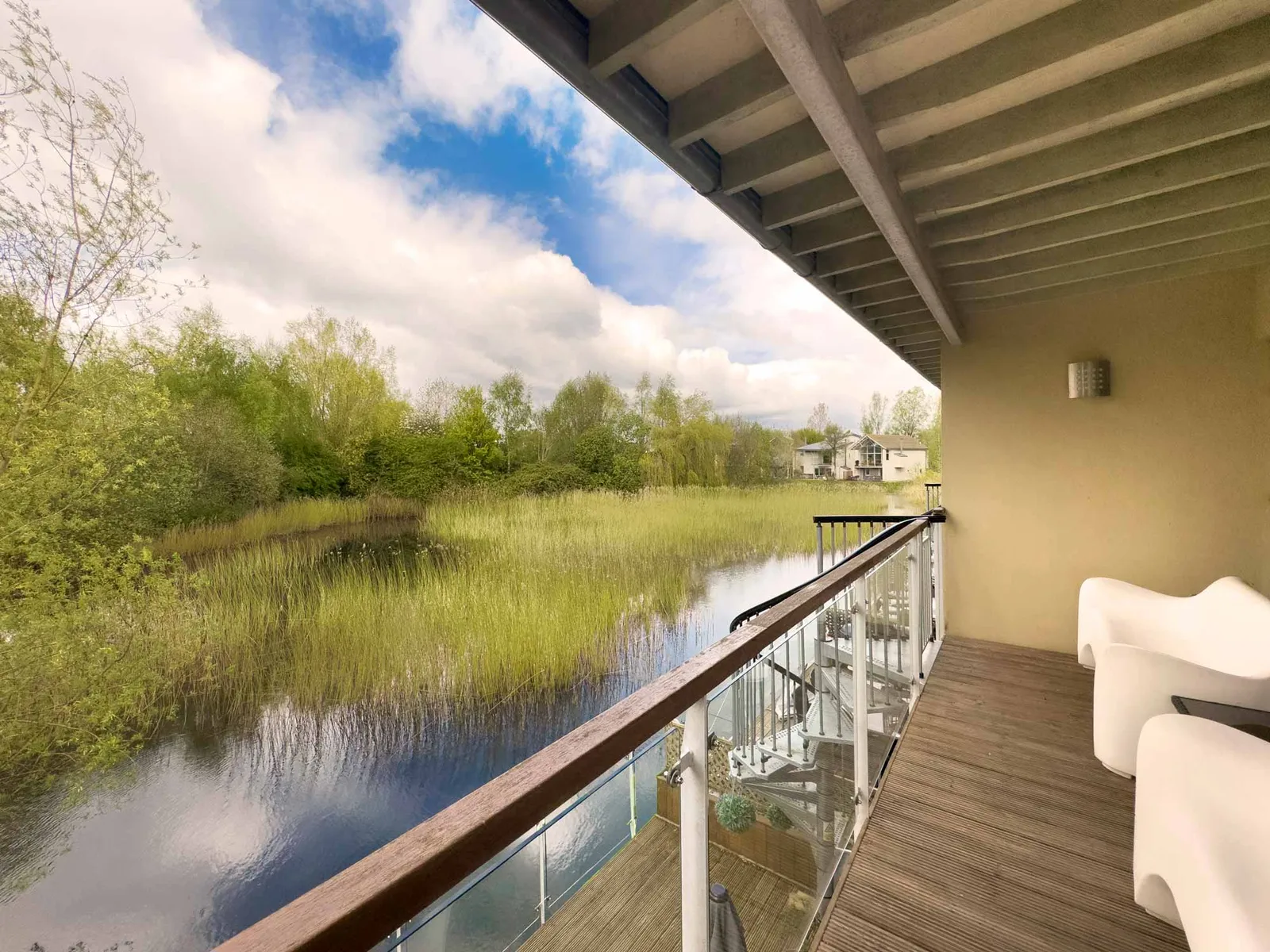 Lake view from Velvet Lodge at Lower Mill Estate
